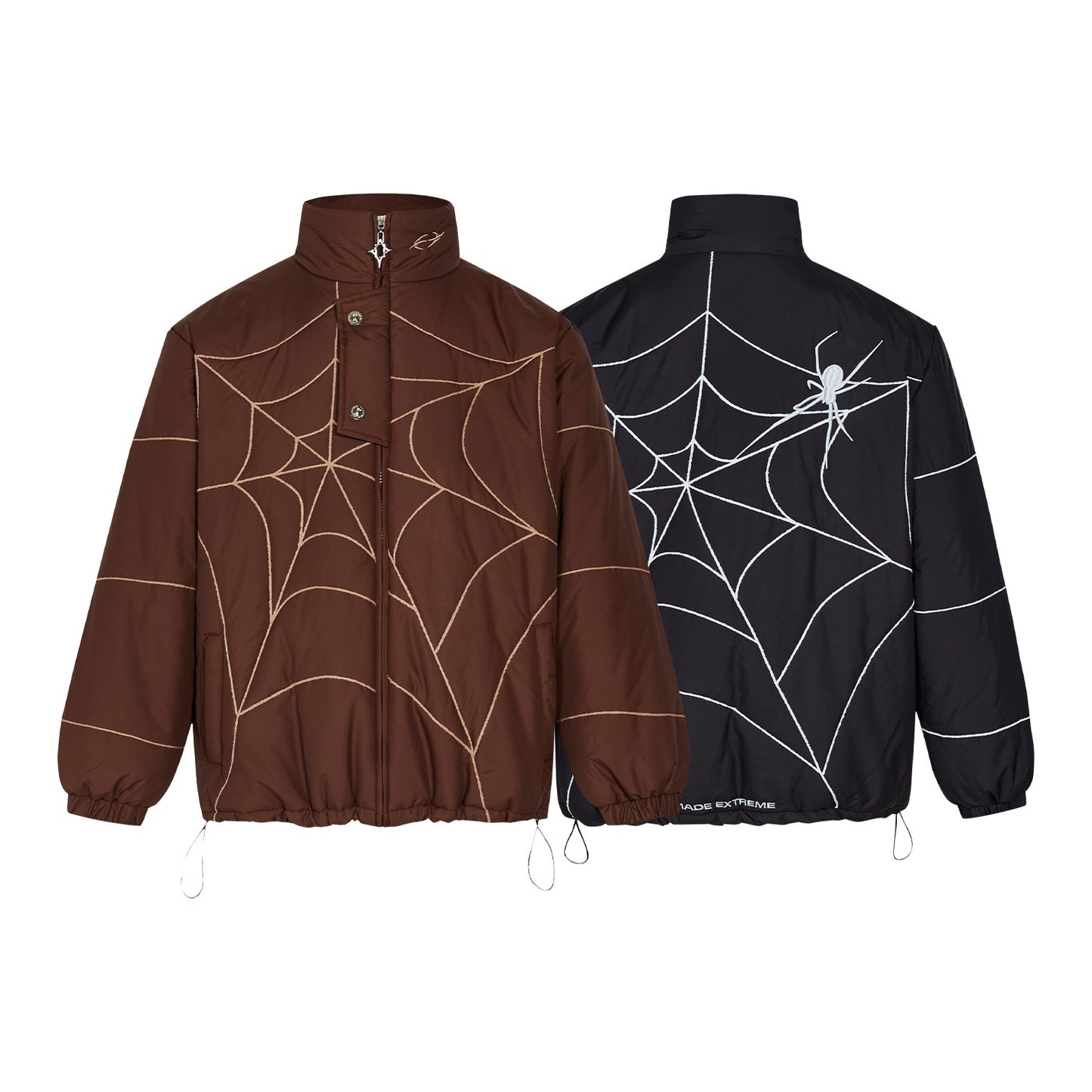 Halloy™ Spider Web Embroidered Lapel Jacket