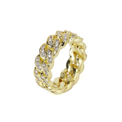 Halloy™ Gold And Silver Bungee Diamond Ring