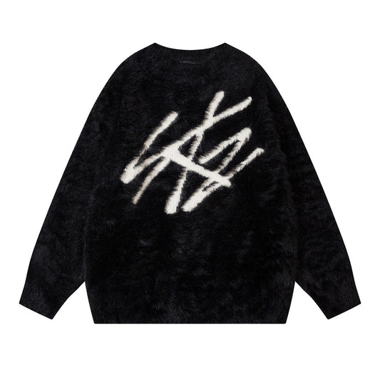 Halloy™ Mink-like Graffiti Sweater