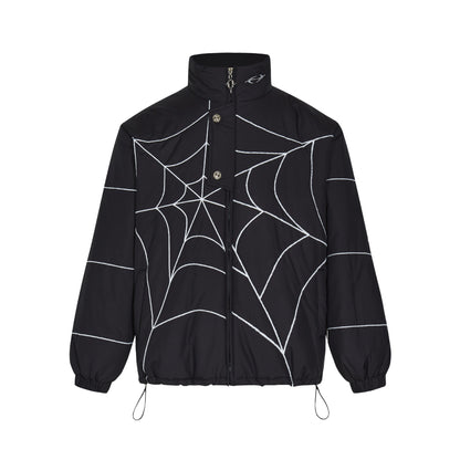 Halloy™ Spider Web Embroidered Lapel Jacket