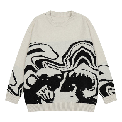 Halloy™ Skeleton Portrait Sweater