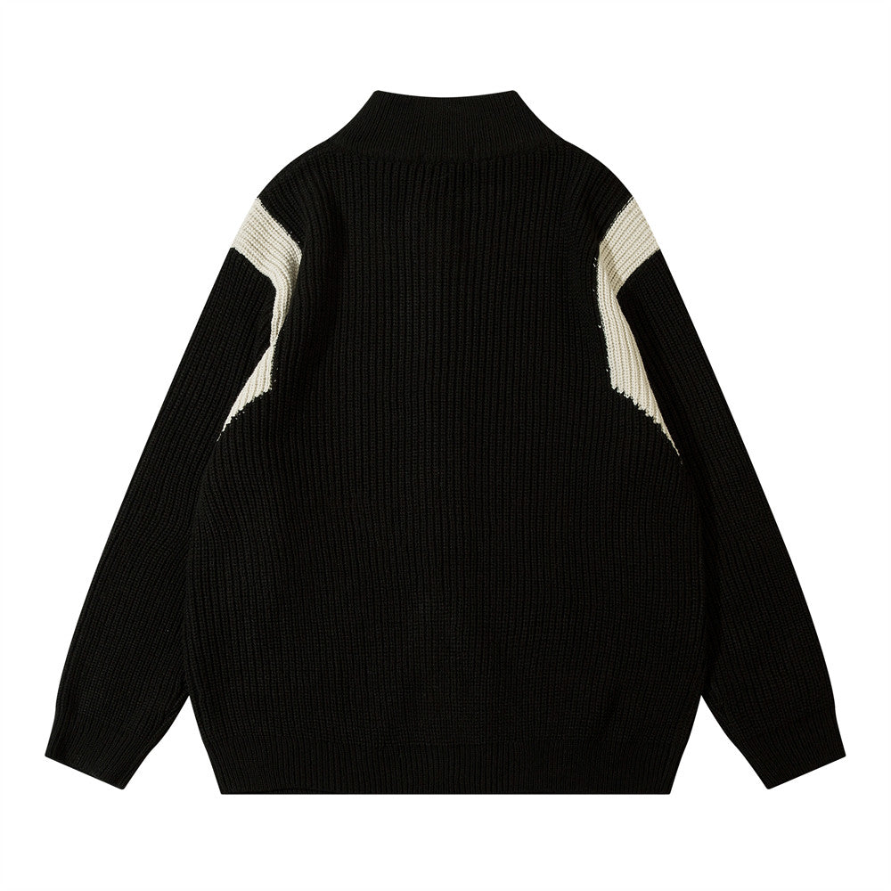 Halloy™ American Style Zipper Cardigan Sweater