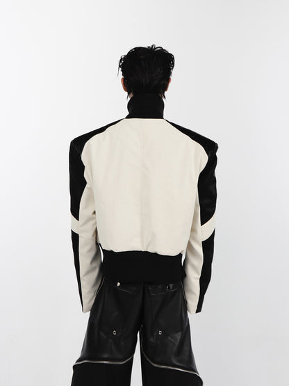 Halloy™ Short Thickened Leather Jacket