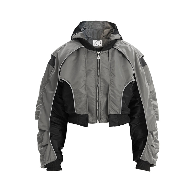 Halloy™ MA-1 Bomber Reflective Splicing Jacket