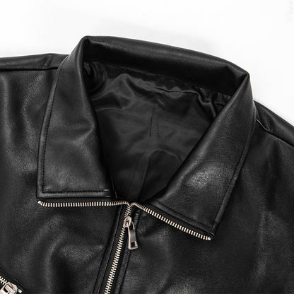 Halloy™ Hippie Rock Motorcycle Leather Jacket