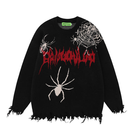 Halloy™ Spider Web Brocade Sweater