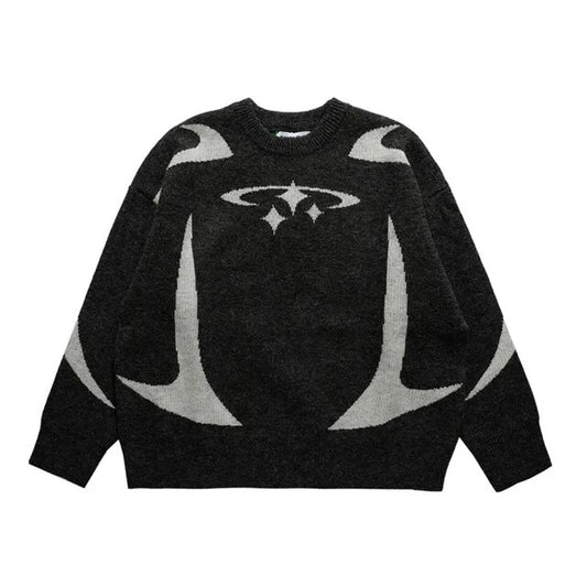 Halloy™ Three Stars Crewneck Sweater