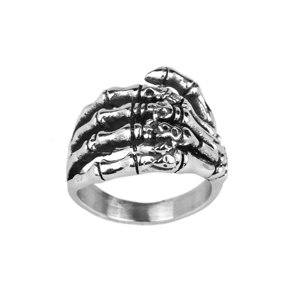 Halloy™ Palm Skull Titanium Steel Ring