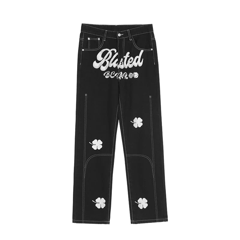 Halloy™ American Retro Printed Casual Pants