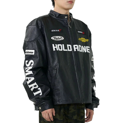 Halloy™ Letter Racing Motorcycle Jacket