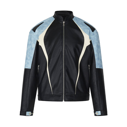 Halloy™ Leather Motorcycle Jacket