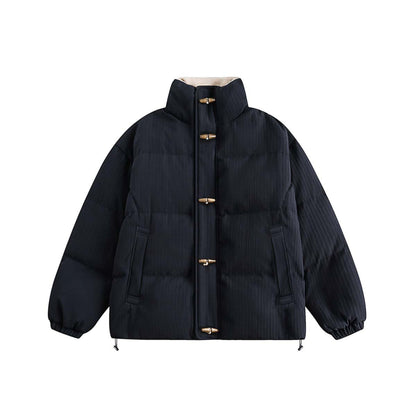 Halloy™ Basic Horn Button Puffer Jacket