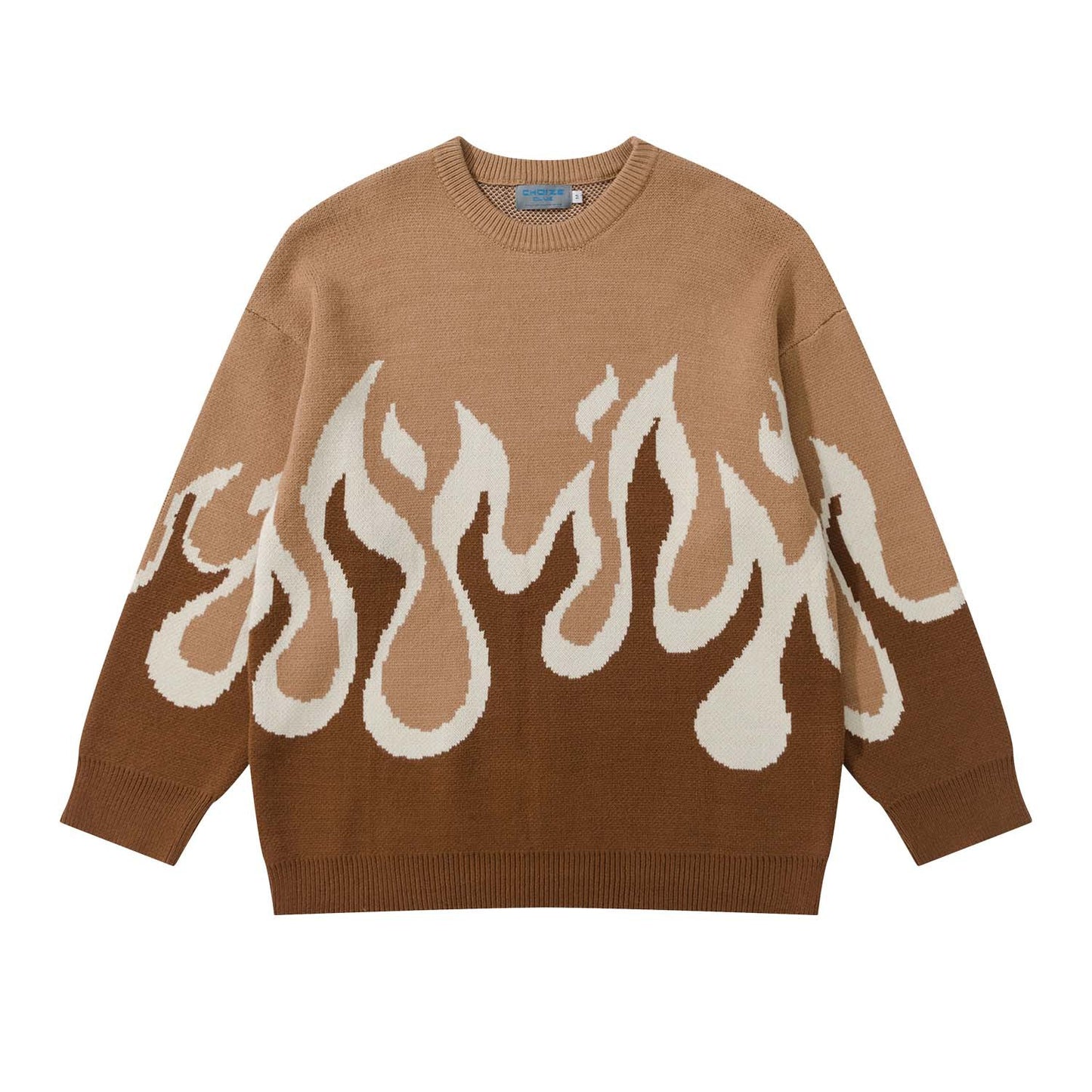 Halloy™ Vintage Flame Jacquard Sweater