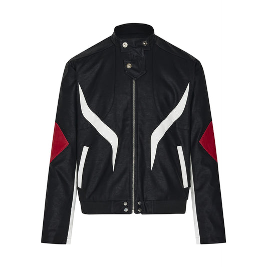 Halloy™ Leather Rock Motorcycle Jacket