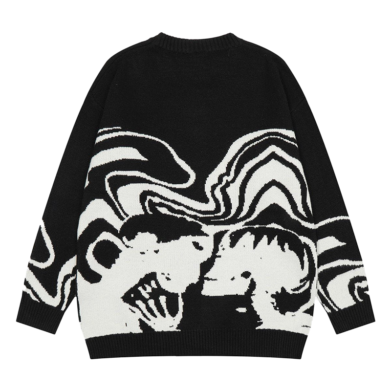 Halloy™ Skeleton Portrait Sweater