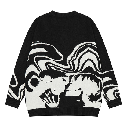 Halloy™ Skeleton Portrait Sweater