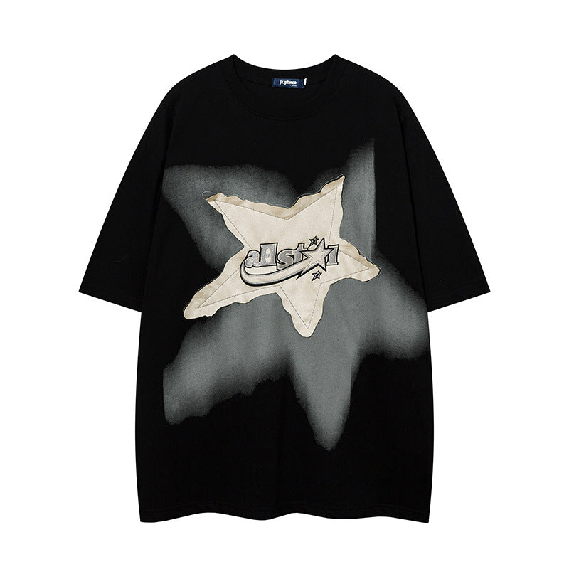 Halloy™ Y2K Streetwear Star T-shirt