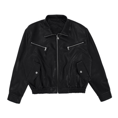 Halloy™ Hippie Rock Motorcycle Leather Jacket