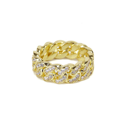 Halloy™ Gold And Silver Bungee Diamond Ring