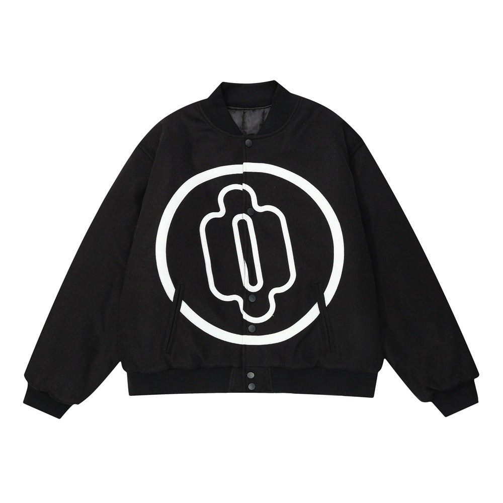 Halloy™ Baseball Cotton Bomber Jacket