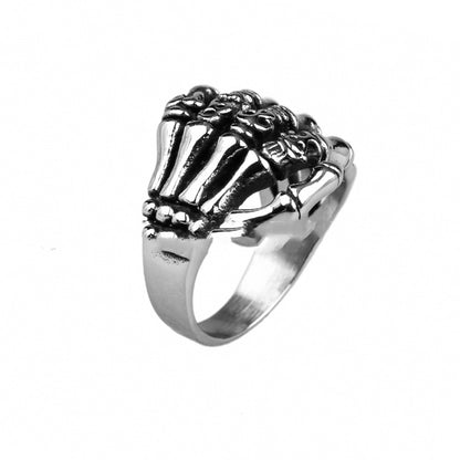 Halloy™ Palm Skull Titanium Steel Ring