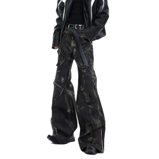 Halloy™ Opium Dark Leather Pants